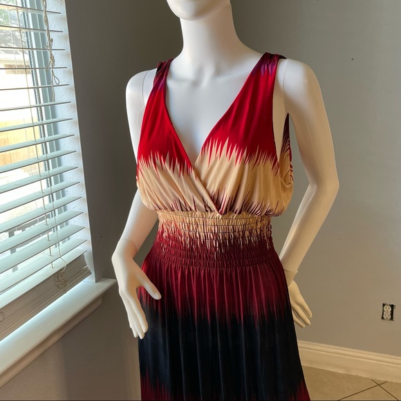 Red New Women’s striped sleeveless dress size Medium - Picture 6 of 13